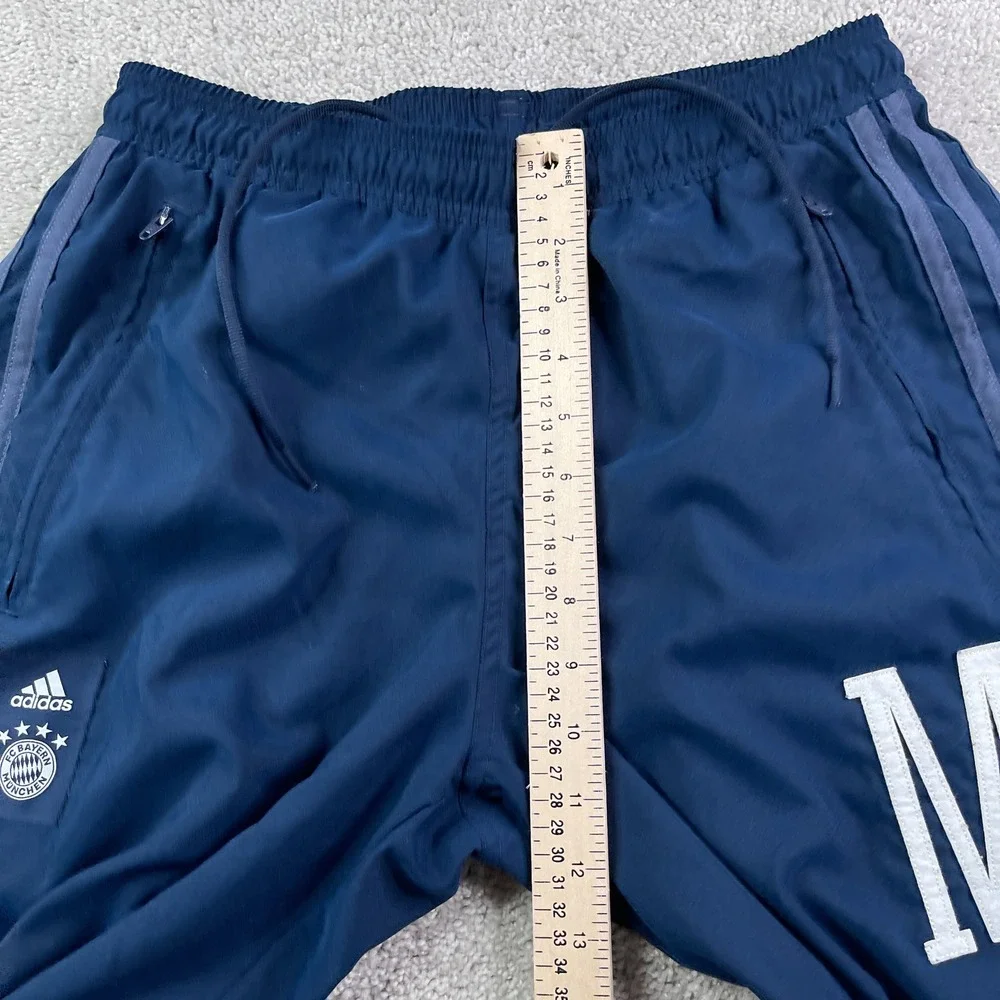 FC Bayern Munich Pants Mens Medium Blue Adidas Soccer Futbol Training Joggers